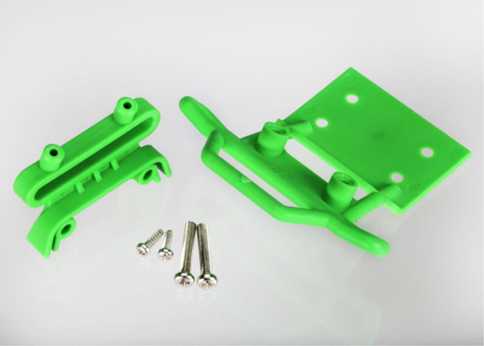 Traxxas 3621A - Bumper front / bumper mount front / 4x23mm RM (2)/ 3x10mm RST (2) (green)