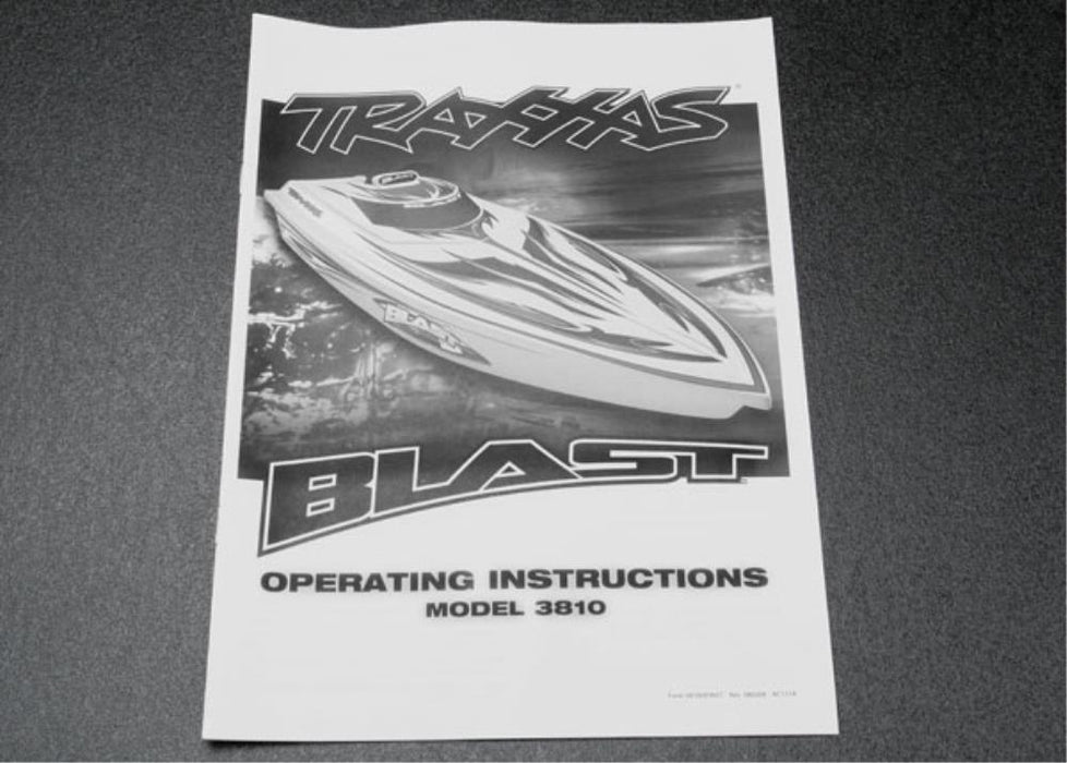 Traxxas 3899X - Owner's Manual Blast