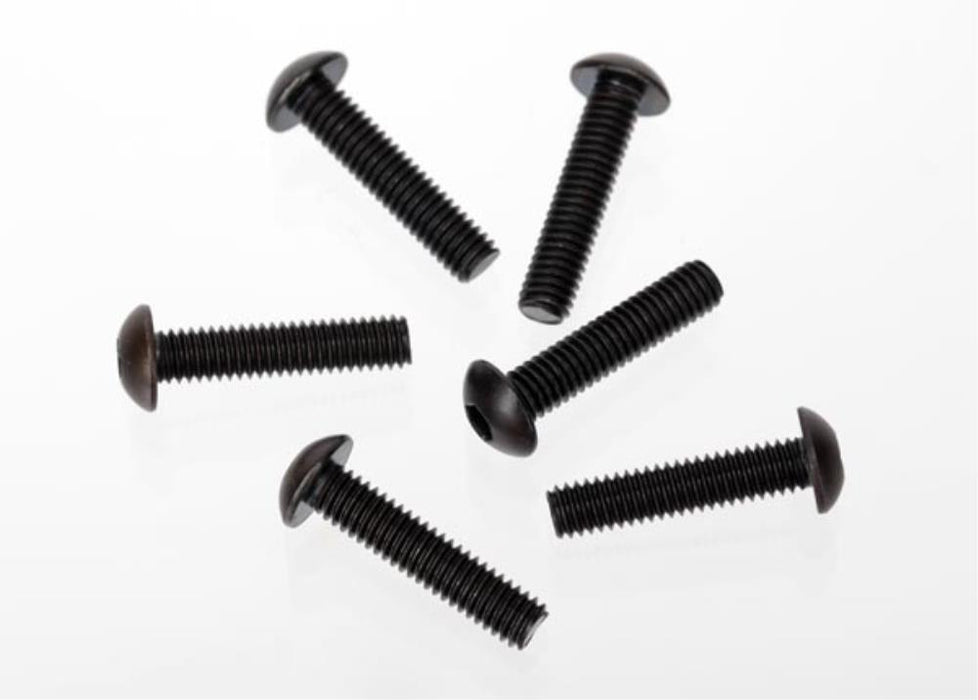 Traxxas 3929 - Screws 4x18mm button-head machine (hex drive) (6)