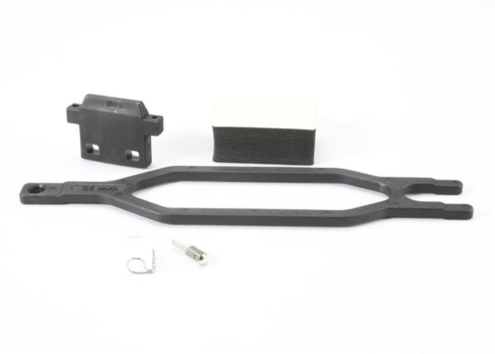 Traxxas 5827 - Hold Down Battery/ Hold Down Retainer/ Battery Post/ Foam Spacer/ Angled Body Clip