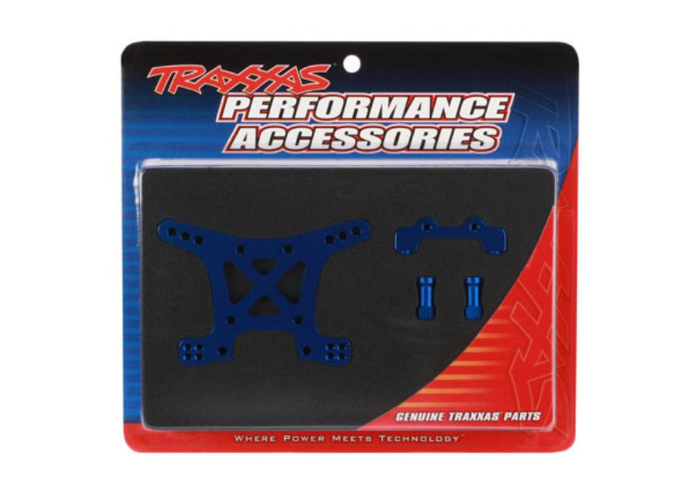 Traxxas 6839X - Shock Tower Front 7075-T6 Aluminum (Blue-Anodized)