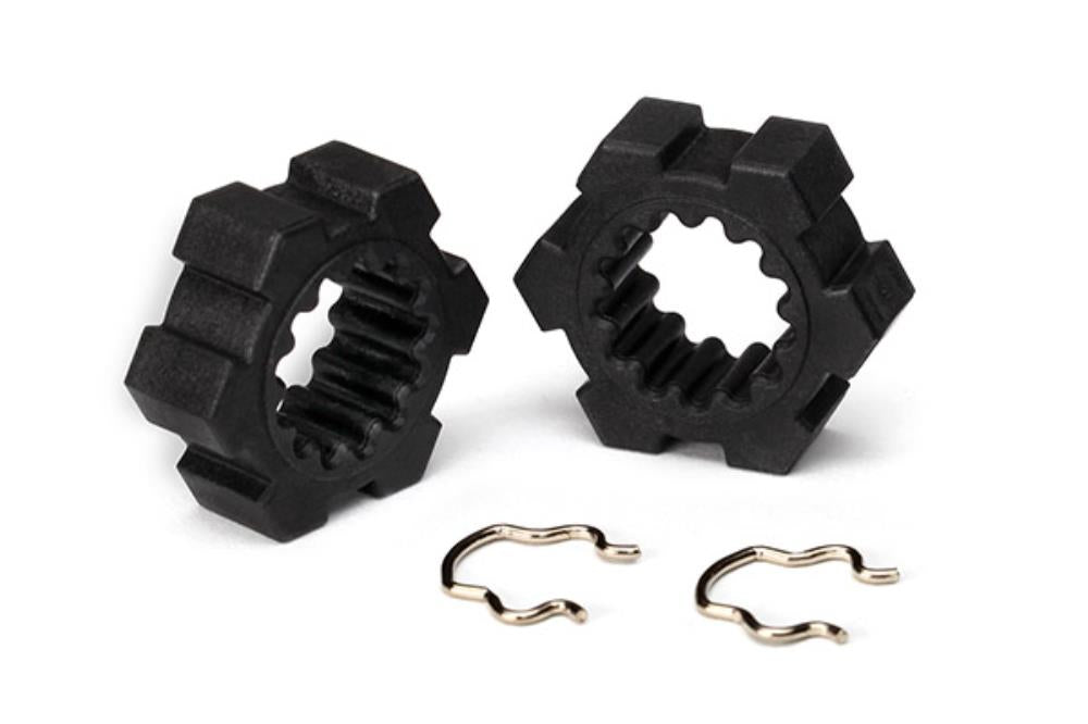 Traxxas 7756 - Wheel Hubs Hex (2)/ Hex Clips (2)