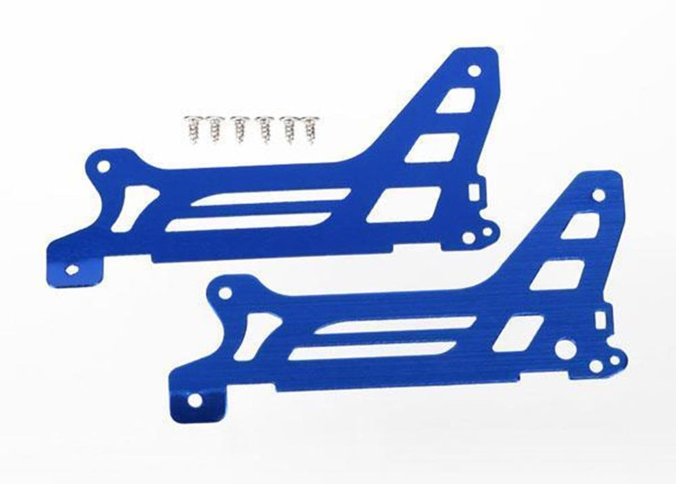 Traxxas 6328 - Main Frame, Side Plate, Outer (2) (Blue-Anodized) (Alum