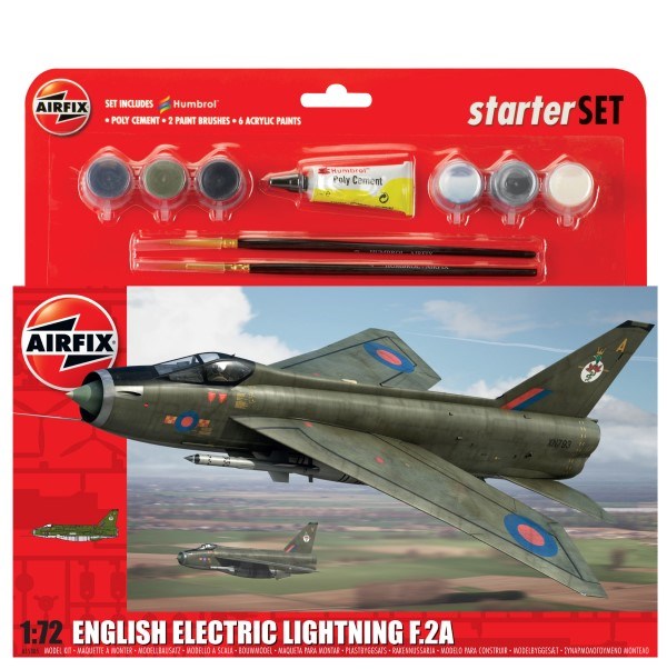 Airfix 55305 1/72 Starter Set: English Electric Lightning F.2A