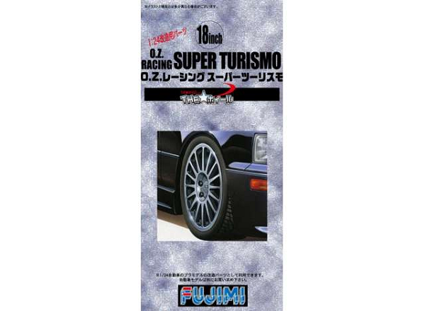 xFujimi 193106 1/24 Tyres and Wheels: 18-Inch OZ Racing Super Turismo - Full Set (2 Pairs)