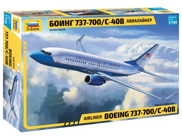 xZvezda 7027 1/144 Boeing 737-700/C-40B - Airliner