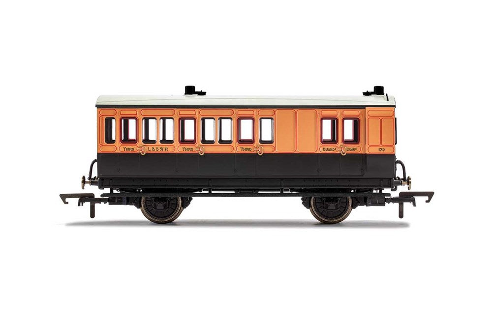 xHornby R40063 LSWR 4WC Brake 3rd Class 179